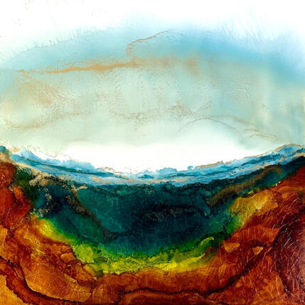 Painting 3324 Bronze Age by Depaire Silvia | Painting Abstract Acrylic