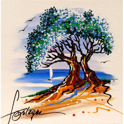 Painting Le Philosophe by Fonteyne David | Painting Figurative Acrylic