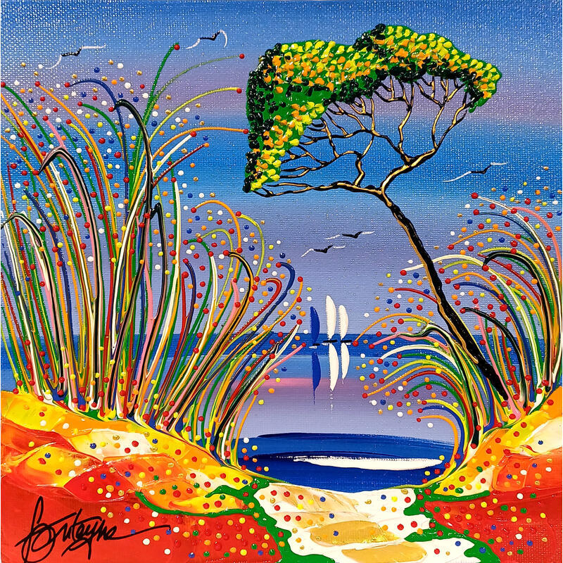 Painting Je pétille by Fonteyne David | Painting Figurative Acrylic