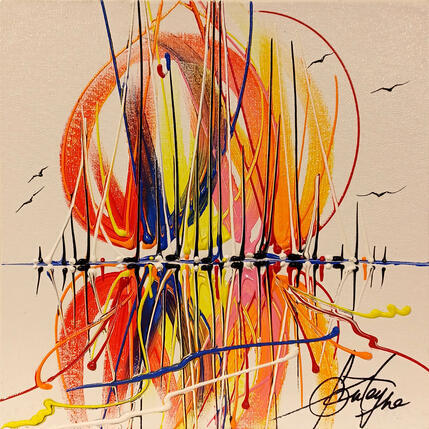 Painting Feu d'artifice pour toi by Fonteyne David | Painting Figurative Acrylic Pop icons