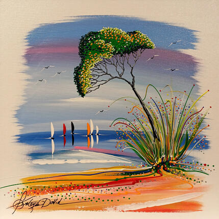 Painting Allonge toi by Fonteyne David | Painting Figurative Acrylic