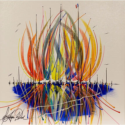 Painting Mon rêve en mer by Fonteyne David | Painting Figurative Acrylic
