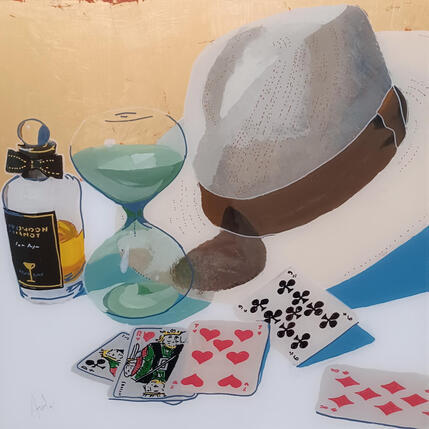 Gemälde Le temps de l'été était joué von Auriol Philippe | Gemälde Figurativ Acryl, Plexiglas, Posca Stillleben