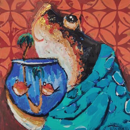 Peinture Mis bebes par Villanueva Puigdelliura Natalia | Tableau Figuratif