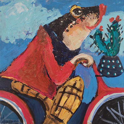 Peinture Corazon espinado (cactus) par Villanueva Puigdelliura Natalia | Tableau Figuratif