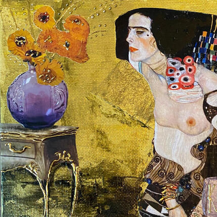 Painting Local by Romanelli Karine | Painting Figurative Acrylic, Gluing
