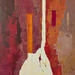 Painting Après-midi de juillet by Tomàs | Painting Abstract Society Urban Life style Oil