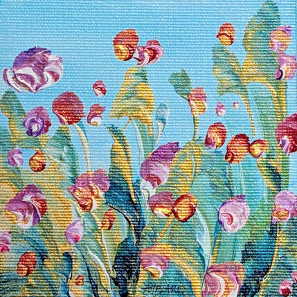 Peinture Pétales  par Amblard Florence | Tableau