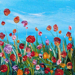 Painting Petits coquelicots  by Amblard Florence | Painting