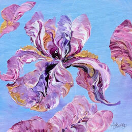 Painting Iris  by Amblard Florence | Painting