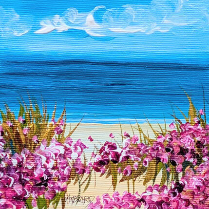 Painting Bord de mer fleuri  by Amblard Florence | Painting