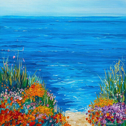 Painting Invitation à la baignade  by Amblard Florence | Painting