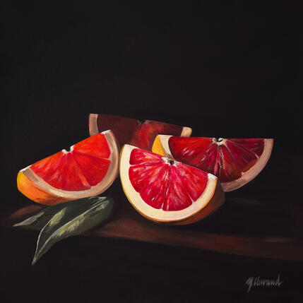 Painting CITRUS SLICES by Clavaud Morgane | Painting