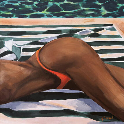 Painting LA SIESTE 2 by Clavaud Morgane | Painting