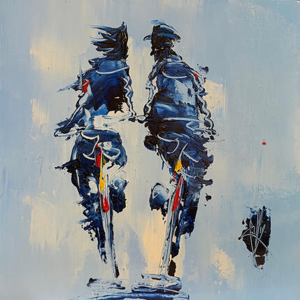 Painting Toi et Moi by Raffin Christian | Painting Figurative Oil Life style