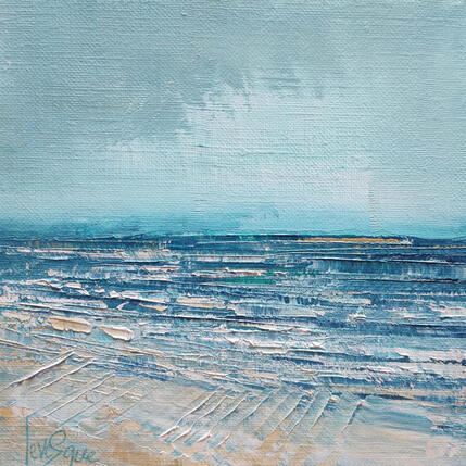 Peinture La plage du prat par Levesque Emmanuelle | Tableau Huile