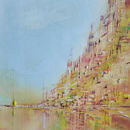 Peinture Doux soleil par Levesque Emmanuelle | Tableau Huile