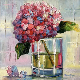Peinture Hydrangea Harmony par Pigni Diana | Tableau
