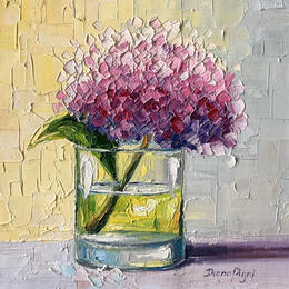 Peinture Lavender Hydrangea par Pigni Diana | Tableau