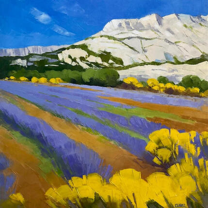 Peinture Près de La Sainte Victoire par Clavel Pier-Marion | Tableau