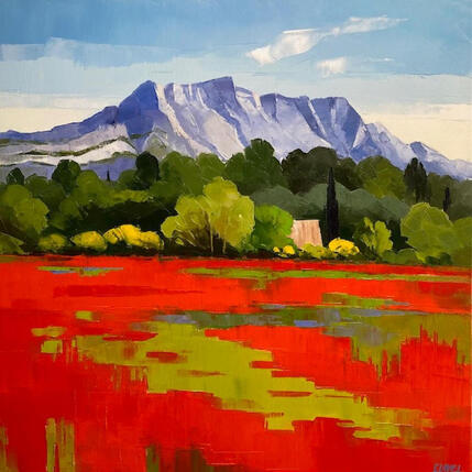 Peinture Splendeur de la Sainte Victoire par Clavel Pier-Marion | Tableau