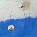 Painting abstrait blue A 191 by Wilms Hilde | Painting Abstract Acrylic Gold leaf