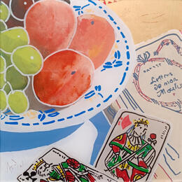 Painting Alphonse jouait l'atout by Auriol Philippe | Painting
