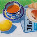 Painting Hubert aimait se lever tôt by Auriol Philippe | Painting Figurative Still-life Plexiglass Acrylic Posca