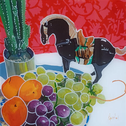 Painting Gengis profitait des saisons by Auriol Philippe | Painting