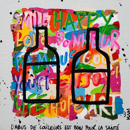 Painting 2 BOTTLES by Mam | Painting