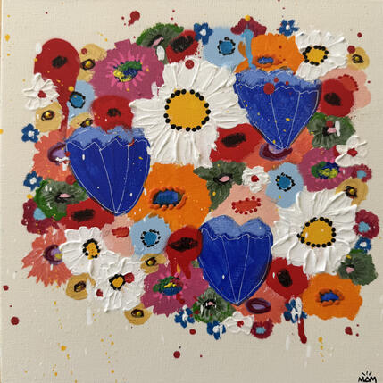 Painting HAPPY FLOWERS by Mam | Painting