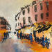 Peinture Rue de Flandre par Raffin Christian | Tableau Figuratif Urbain Huile