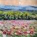 Peinture Cosmos sur terre par Rey Ewa | Tableau Figuratif Paysages Acrylique