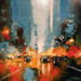 Painting Living Manhattan by Castan Daniel | Painting Figurative Oil