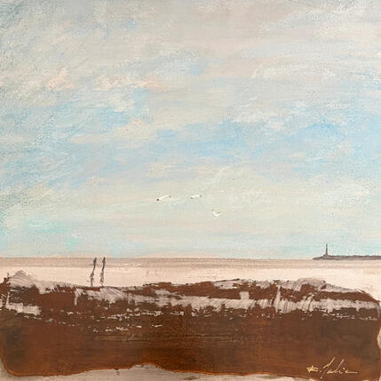 Painting La jetée  by Mahieu Bertrand | Painting