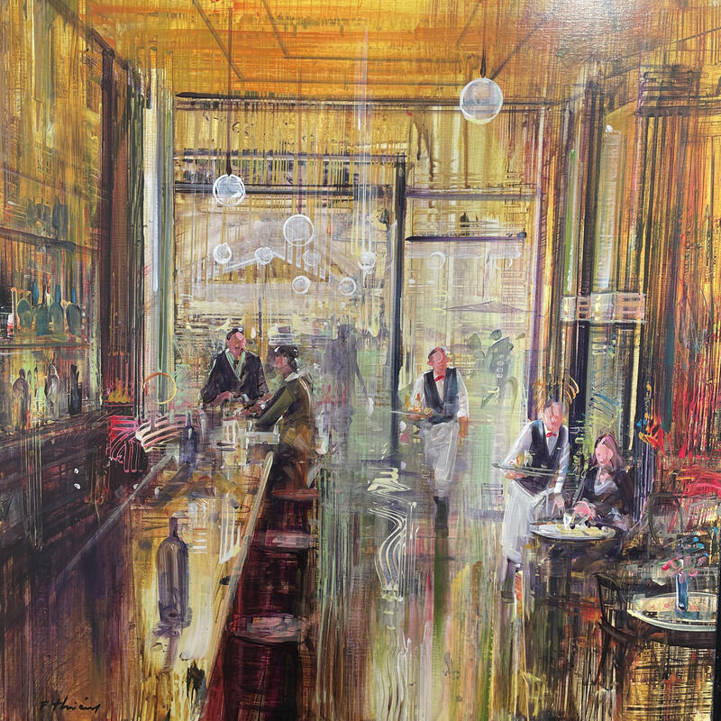 Painting Matin doré  by Frédéric Thiery | Painting Figurative Acrylic