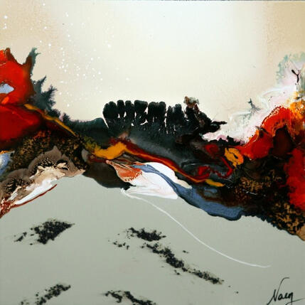 Painting C4048 by Naen | Painting Abstract Acrylic, Ink Pop icons
