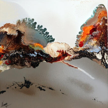 Painting C3946 by Naen | Painting Abstract Acrylic, Ink