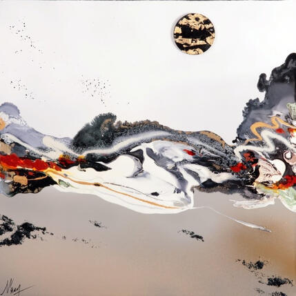 Painting C3820 by Naen | Painting Abstract Acrylic, Ink