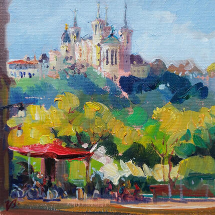 Peinture A Café with a View par Valeeva Katharina  | Tableau