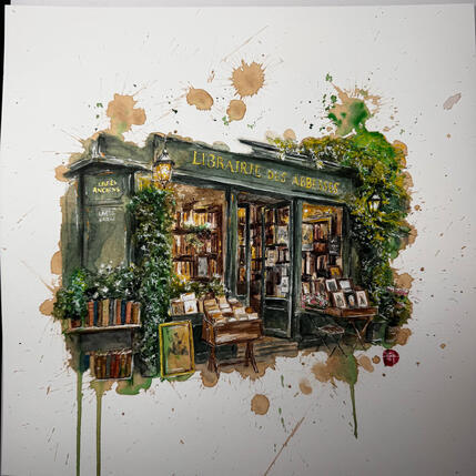 Painting Une page sur Paris by Flament Audrey | Painting
