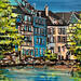 Painting Strasbourg au bord de l’Ill by Touras Sophie-Kim | Painting Realism Still-life Oil