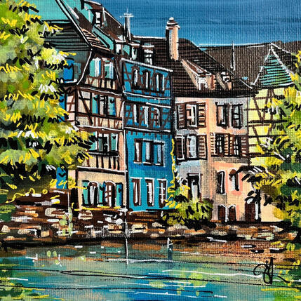 Painting Strasbourg au bord de l’Ill by Touras Sophie-Kim  | Painting