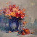 Painting 50x50 Secret in a Vase by Petras Ivica | Painting Figurative Landscapes Oil