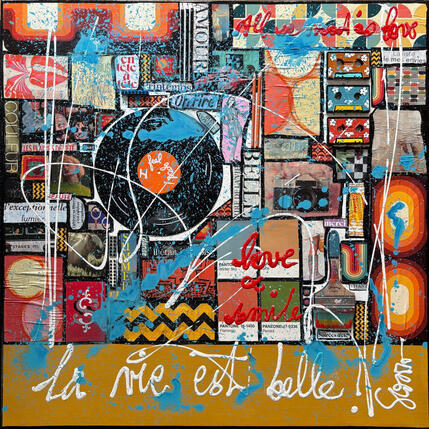 Painting La vie est belle ! by Costa Sophie | Painting