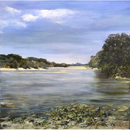 Painting La Loire à St Mathurin by Fièvre Véronique | Painting