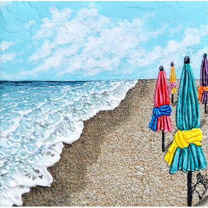 Painting Les veilleurs by Geiry | Painting Subject matter