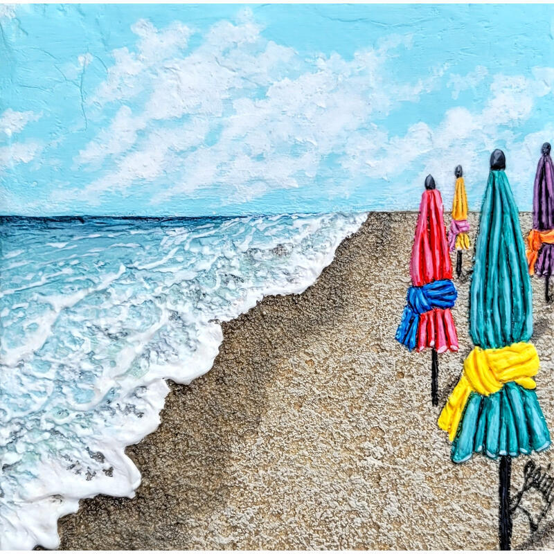 Painting Les veilleurs by Geiry | Painting Subject matter