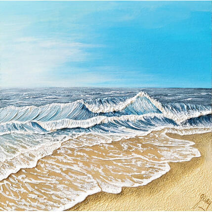 Painting La danse des vagues by Geiry | Painting Subject matter