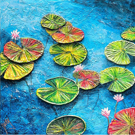 Painting Jardin flottant by Geiry | Painting Subject matter